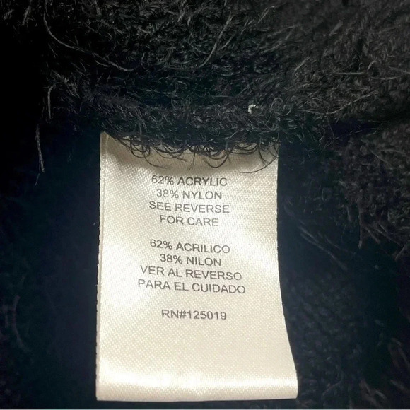 Joseph A. Women's Plush Black Stripes Pullover Crew Neck Top Sweater - Size XXL - Picture 5 of 7